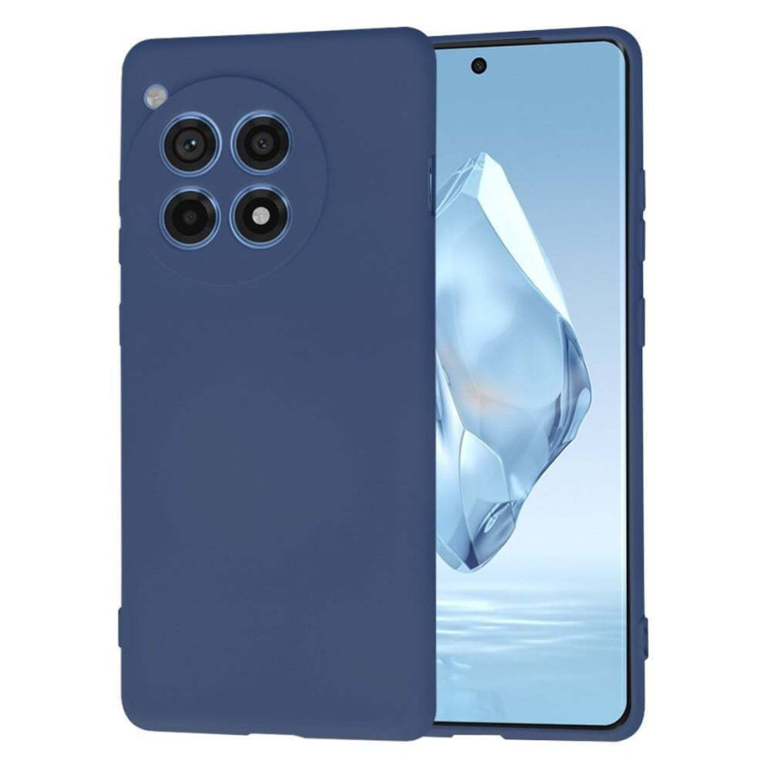 Θήκη Πλάτης Σιλικόνης Soft για Oneplus 12R - Χρώμα: Σκούρο Μπλέ