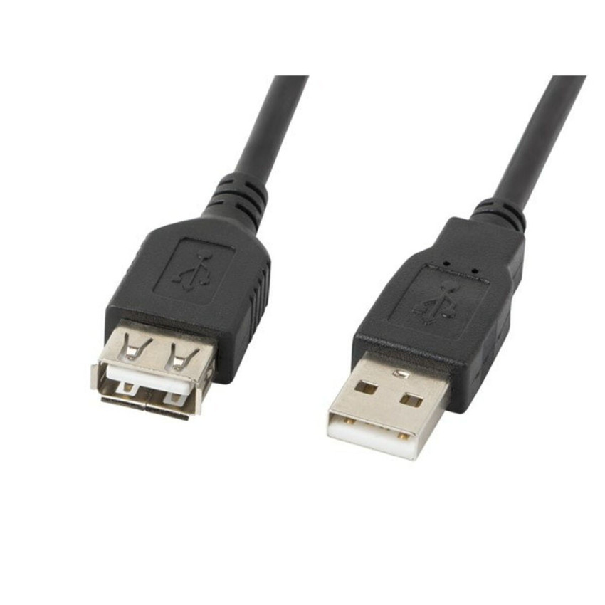 Καλώδιο USB 2.0 USB-A Male σε USB-A Female 1.5m - Χρώμα: Μαύρο
