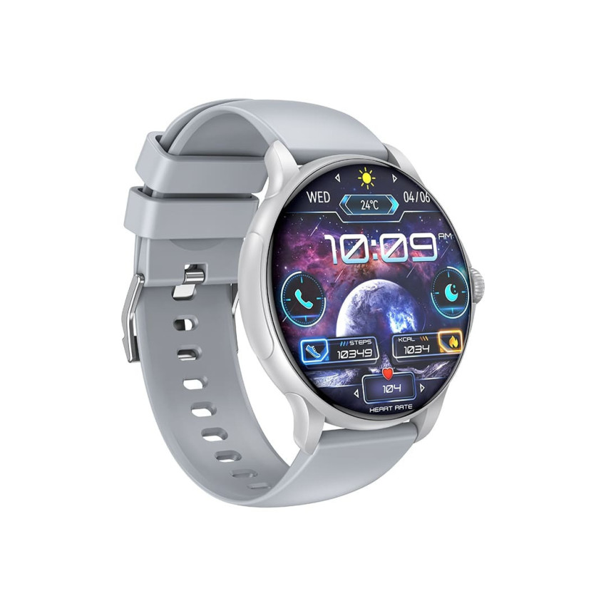 XO J11 Smartwatch Amoled - Χρώμα: Ασημί