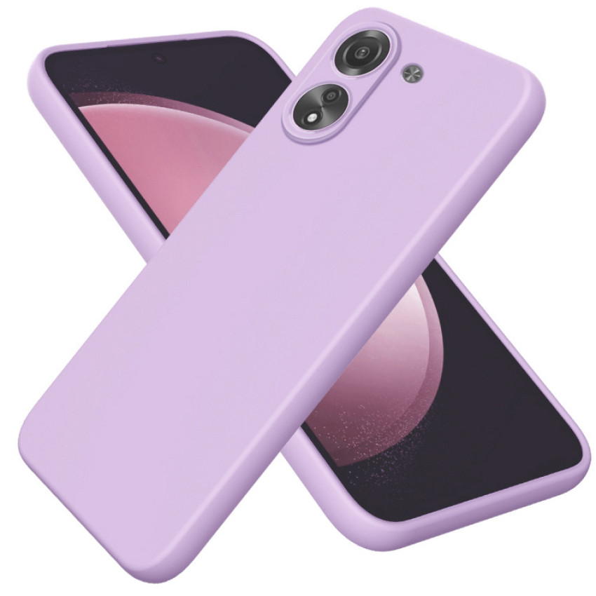 Θήκη Πλάτης Σιλικόνης Απλή για Xiaomi Poco X7 Pro - Χρώμα: Λιλά