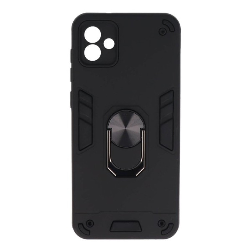 Σκληρή Θήκη Πλάτης Armor με Βάση Στήριξης για Samsung Galaxy A04S - Χρώμα: Μαύρο