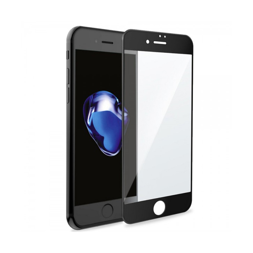 LeeWello Full Cover Full Glue Tζαμάκι Προστασίας Οθόνης για Apple iPhone 7 Plus / 8 Plus - Χρώμα: Μαύρο