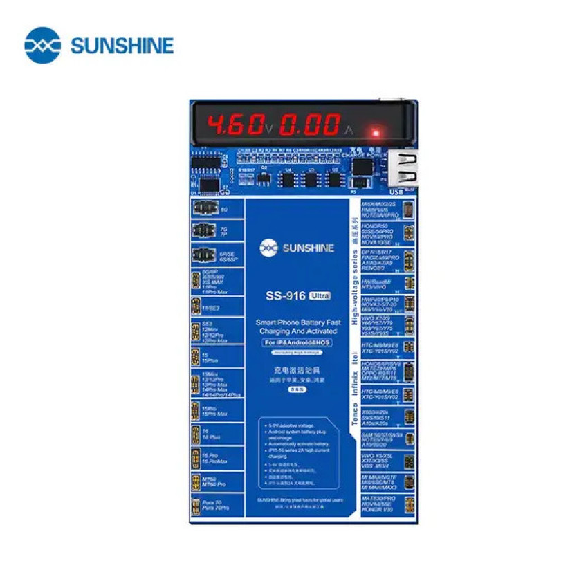 SUNSHINE SS-916 Ultra Charging Activation Board For iPhone Android