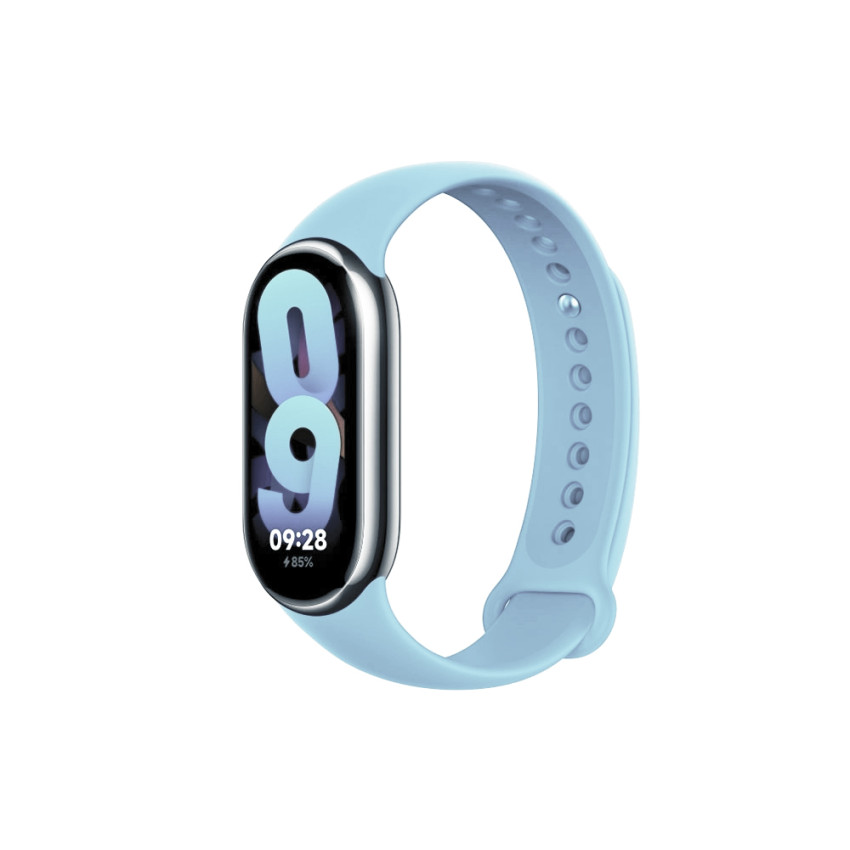 Λουράκι Σιλικόνης για Xiaomi Mi Band 8 - Χρώμα: Baby Blue