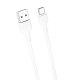 XO-NB200 Καλώδιο Φόρτισης & Μεταφοράς Δεδομένων USB-A σε Type-C 2.1A 2m - Χρώμα: Λευκό