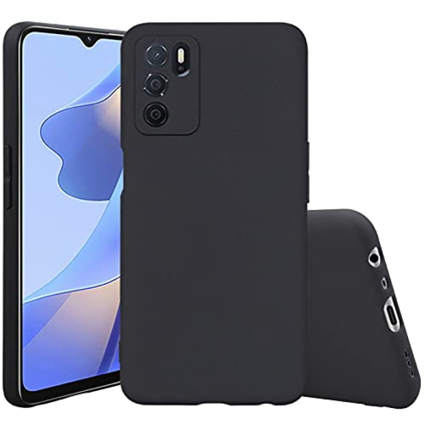 Θήκη Πλάτης Σιλικόνης Soft για Oppo A16/A16S/A16R - Χρώμα: Μαύρο