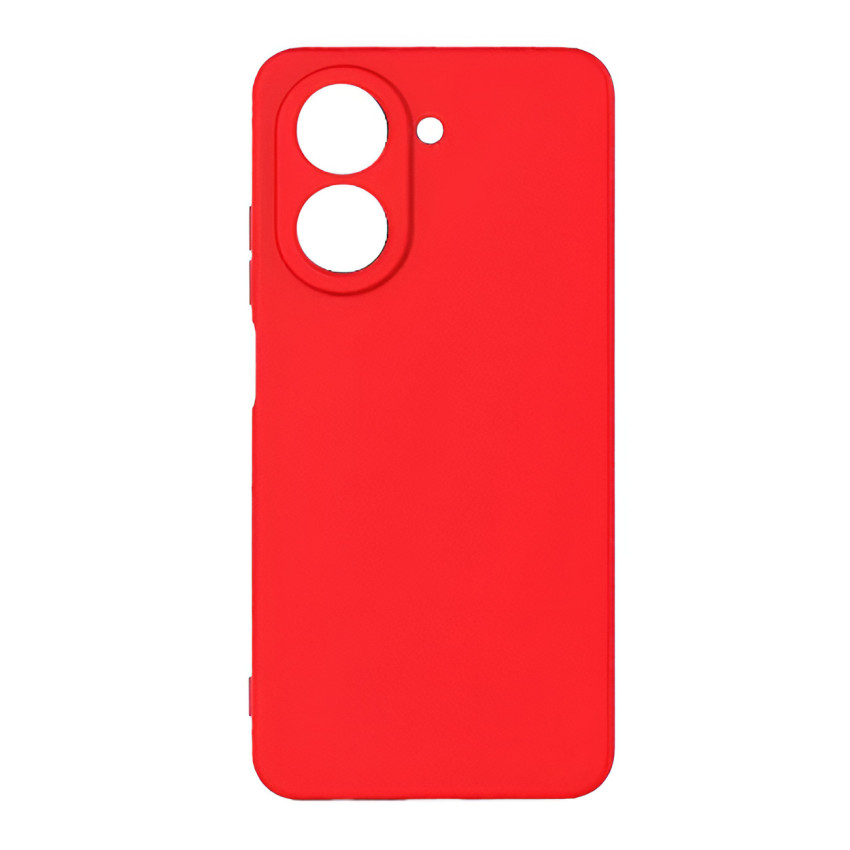 Θήκη Πλάτης Σιλικόνης Απλή για Xiaomi Redmi A5 - Χρώμα: Κόκκινο