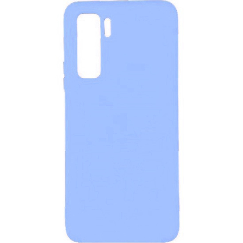 Θήκη Πλάτης Σιλικόνης Απλή για Huawei P40 Lite 5G - Χρώμα: Γαλάζιο