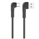 MaXlife MXUC-09 Καλώδιο Φόρτισης & Μεταφοράς Δεδομένων USB-A σε Type-C 2A 2m - Χρώμα: Μαύρο
