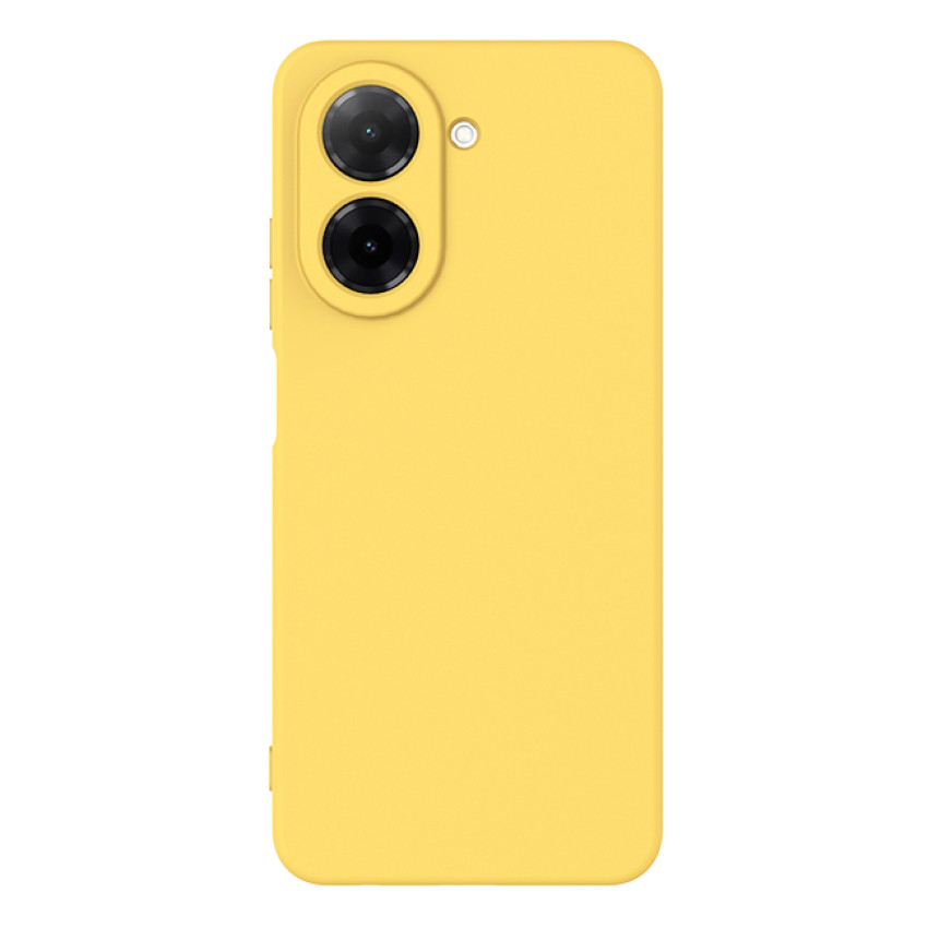 Θήκη Πλάτης Σιλικόνης Απλή για Xiaomi Redmi A5 - Χρώμα: Κίτρινο