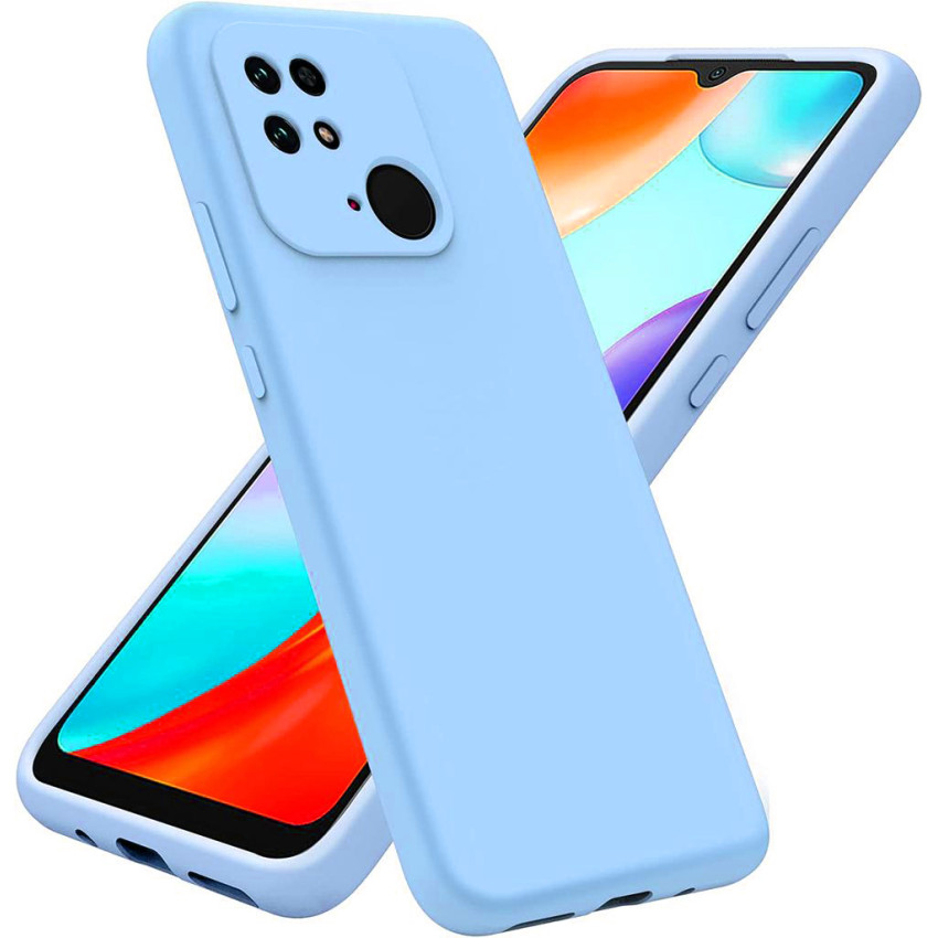 Θήκη Πλάτης Σιλικόνης Soft για Xiaomi Redmi 10C - Χρώμα: Γαλάζιο