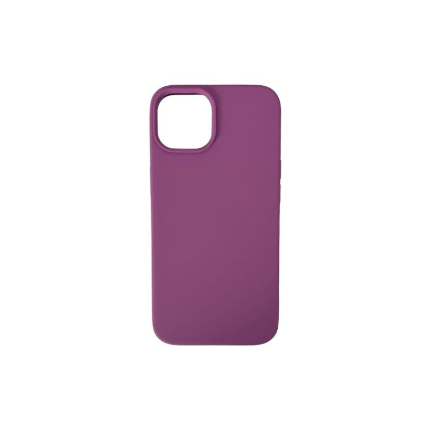 Θήκη Πλάτης Σιλικόνης Soft για Apple iPhone 14 Plus - Χρώμα: Σκούρο Μωβ