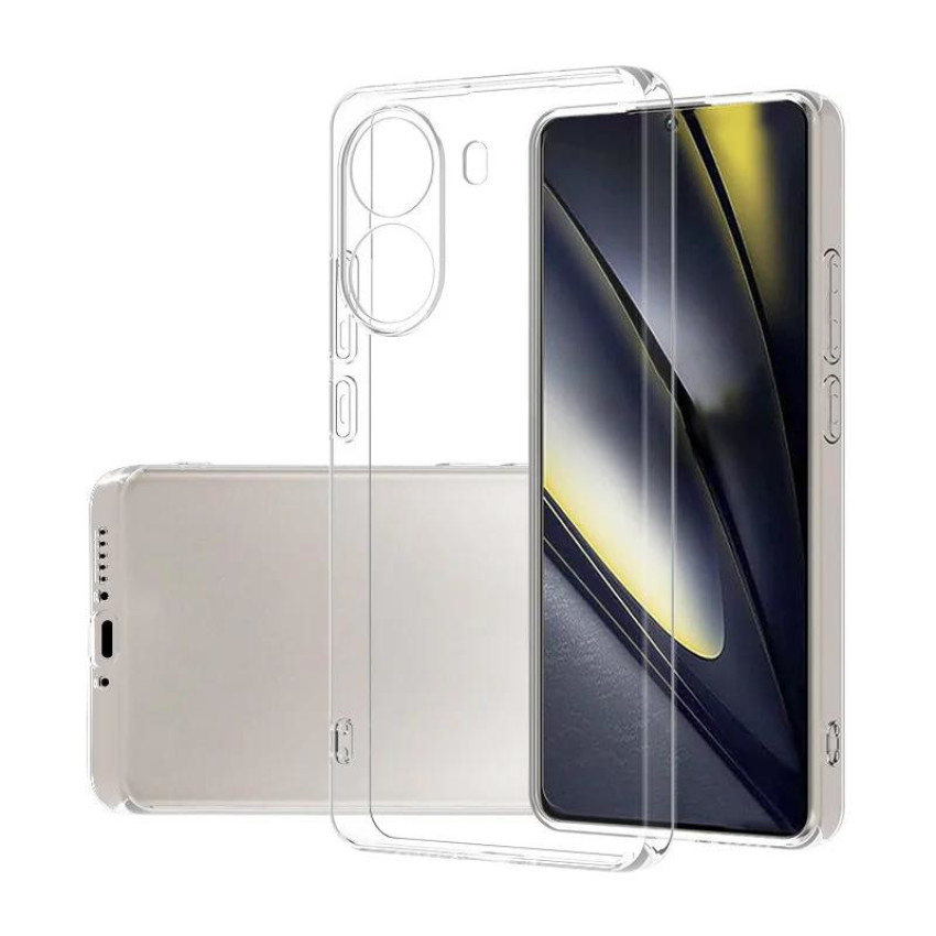 Θήκη Πλάτης Σιλικόνης Απλή για Xiaomi Poco X7 Pro 5G - Χρώμα: Διάφανο