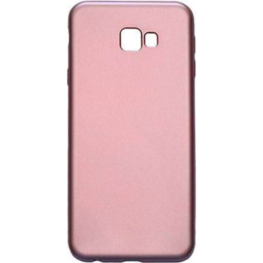 Θήκη Πλάτης Πλαστική με Πλαίσιο Σιλικόνης Samsung Galaxy J4 Plus - Χρώμα: Ρόζ/Μαύρο