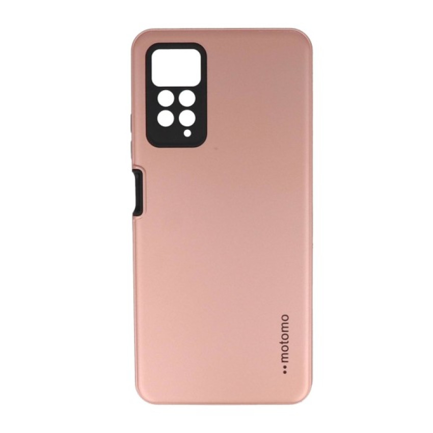 Σκληρή Θήκη Πλάτης Motomo για Xiaomi Redmi Note 11/Note 11S - Χρώμα: Ρόζ Χρυσό