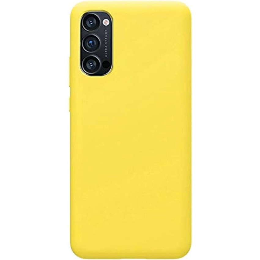 Θήκη Πλάτης Σιλικόνης Soft για Oppo Reno 4 5G - Χρώμα: Κίτρινο