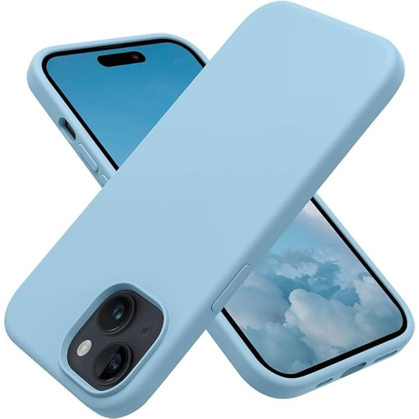 Θήκη Πλάτης Σιλικόνης Soft για iPhone 15 Pro - Χρώμα: Γαλάζιο