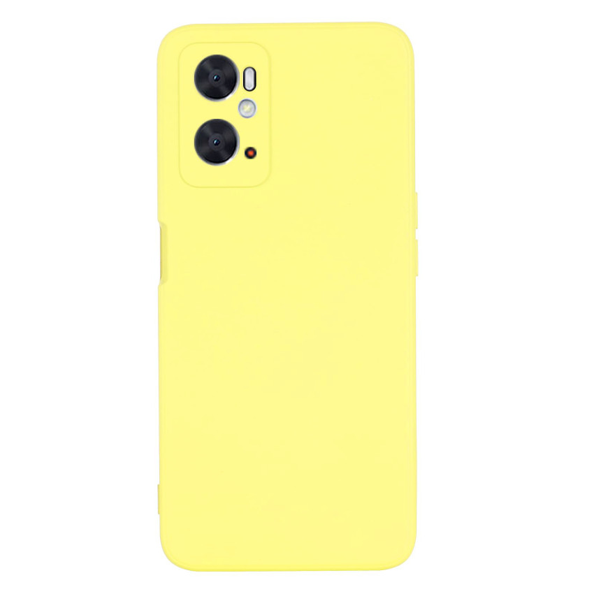 Θήκη Πλάτης Σιλικόνης Soft για Oppo A96 4G - Χρώμα: Κίτρινο