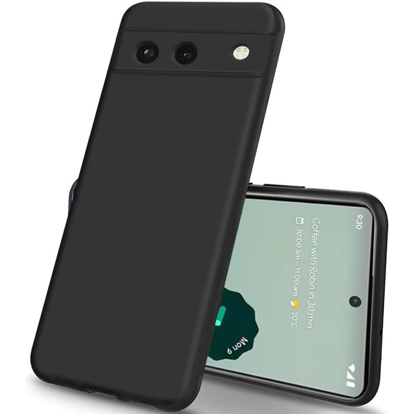 Θήκη Πλάτης Σιλικόνης Soft για Google Pixel 6A - Χρώμα: Μαύρο