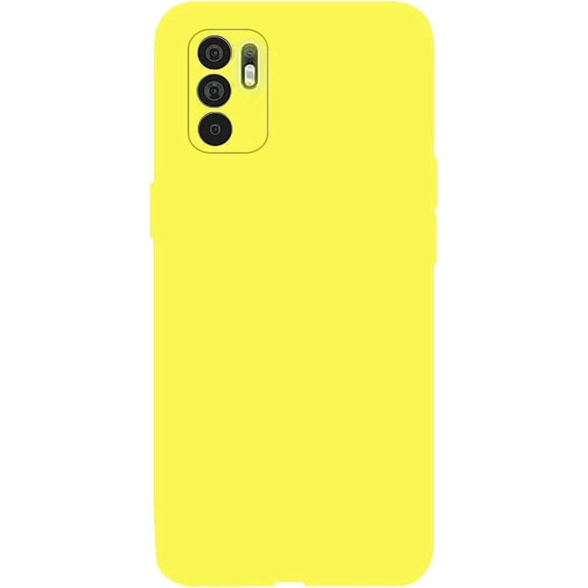 Θήκη Πλάτης Σιλικόνης Soft για Oppo Reno6 5G - Χρώμα: Κίτρινο