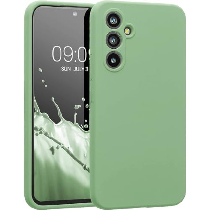 Θήκη Πλάτης Σιλικόνης Soft για Samsung Galaxy A24 - Χρώμα: Απαλό Πράσινο