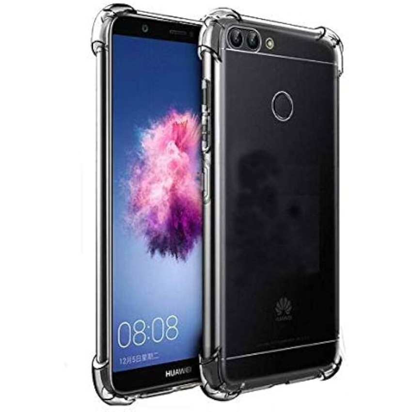 Θήκη Πλάτης Σιλικόνης Anti Shock για Huawei P Smart 2018 - Χρώμα: Διάφανο
