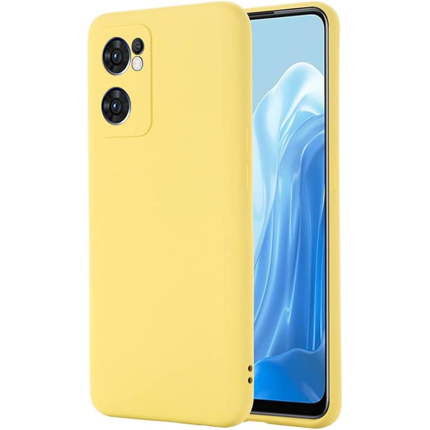 Θήκη Πλάτης Σιλικόνης Soft για Oppo Reno7 5G - Χρώμα: Κίτρινο