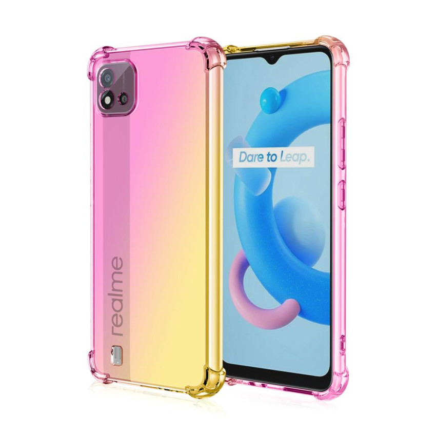 Θήκη Πλάτης Σιλικόνης AntiShock για Realme C11 2021 - Χρώμα: Διάφανο