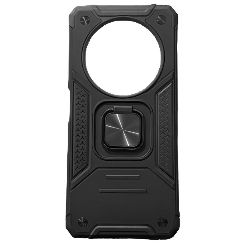 Σκληρή Θήκη Πλάτης New Armor με Βάση Στήριξης για Xiaomi Redmi 14C - Χρώμα: Μαύρο