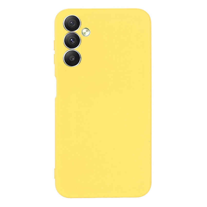 Θήκη Πλάτης Σιλικόνης Soft για Samsung Galaxy A24 - Χρώμα: Κίτρινο