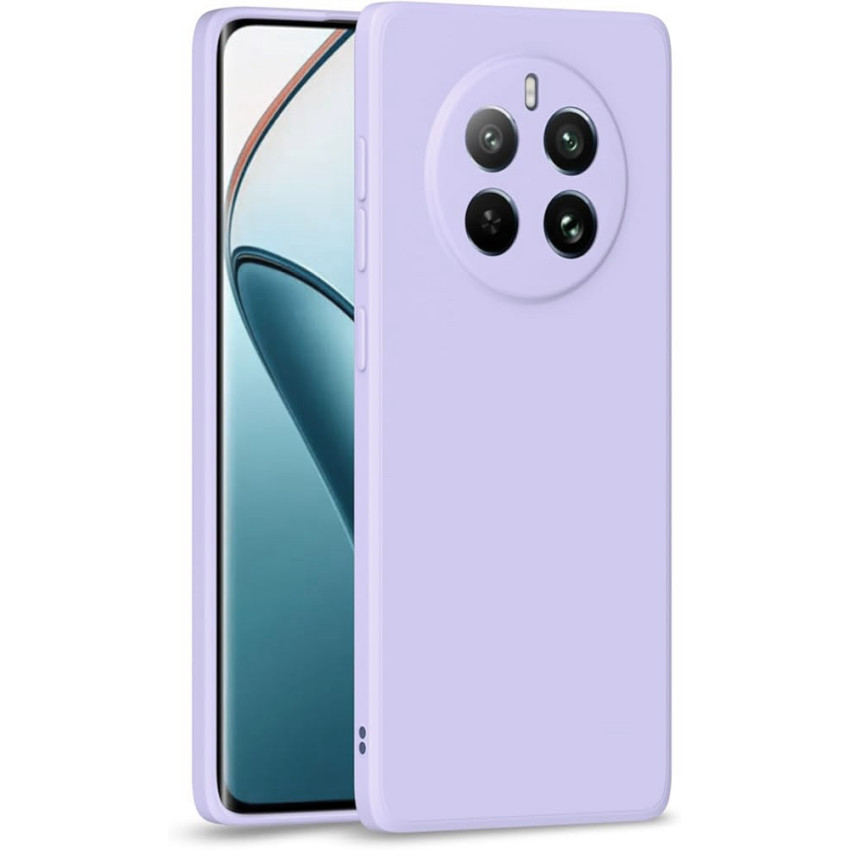 Θήκη Πλάτης Σιλικόνης Απλή για Realme 12 Plus 5G - Χρώμα: Λιλά