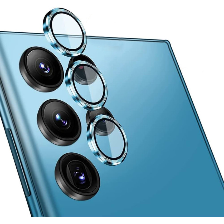 Τζαμάκι Προστασίας Κάμερας για Samsung Galaxy S23 / S23 Plus - Χρώμα: Μπλε