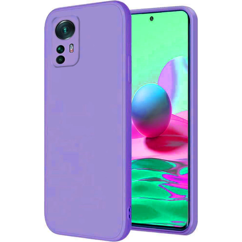 Θήκη Πλάτης Σιλικόνης Soft για Xiaomi Mi 12T/Mi 12T Pro - Χρώμα: Λιλά