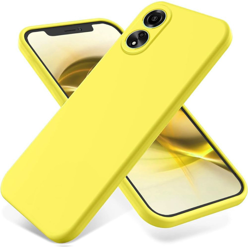 Θήκη Πλάτης Σιλικόνης Soft για Oppo A78 - Χρώμα: Κίτρινο