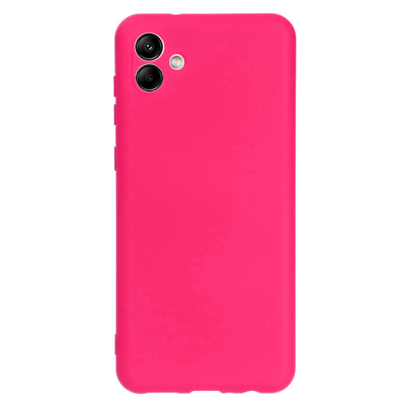 Θήκη Πλάτης Σιλικόνης Soft για Samsung Galaxy A04 - Χρώμα: Φούξια