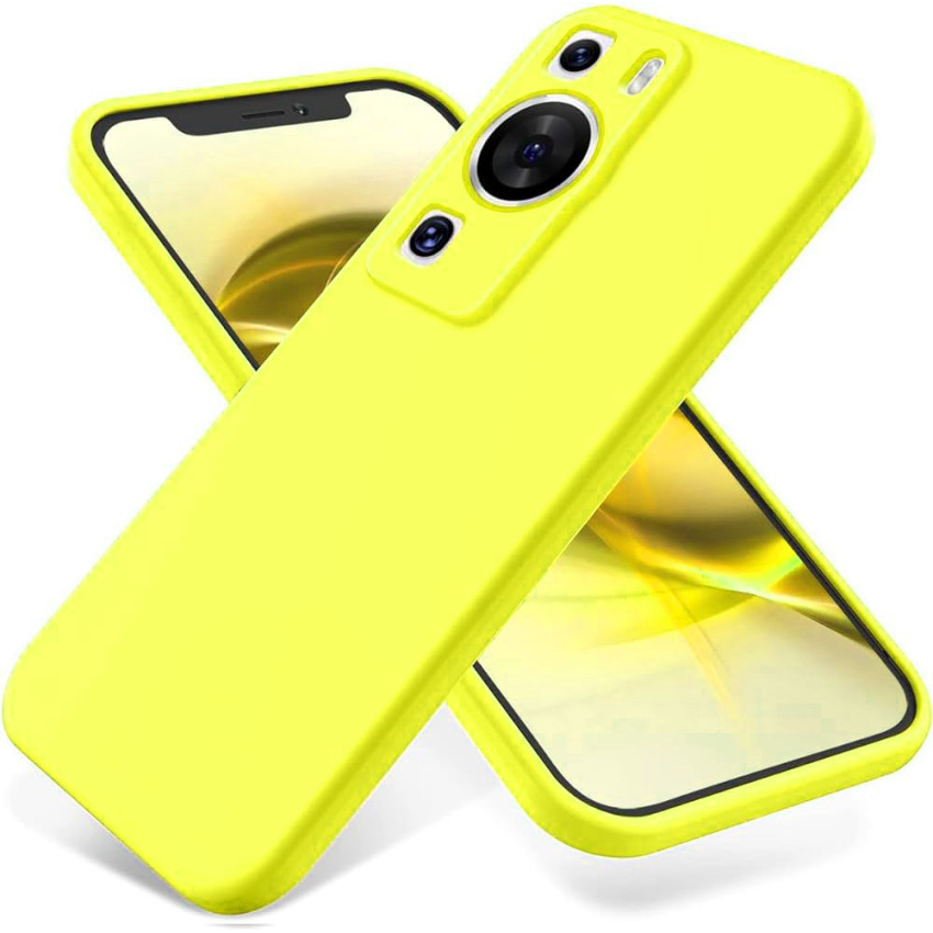 Θήκη Πλάτης Σιλικόνης Soft για Huawei P60 Pro - Χρώμα: Κίτρινο