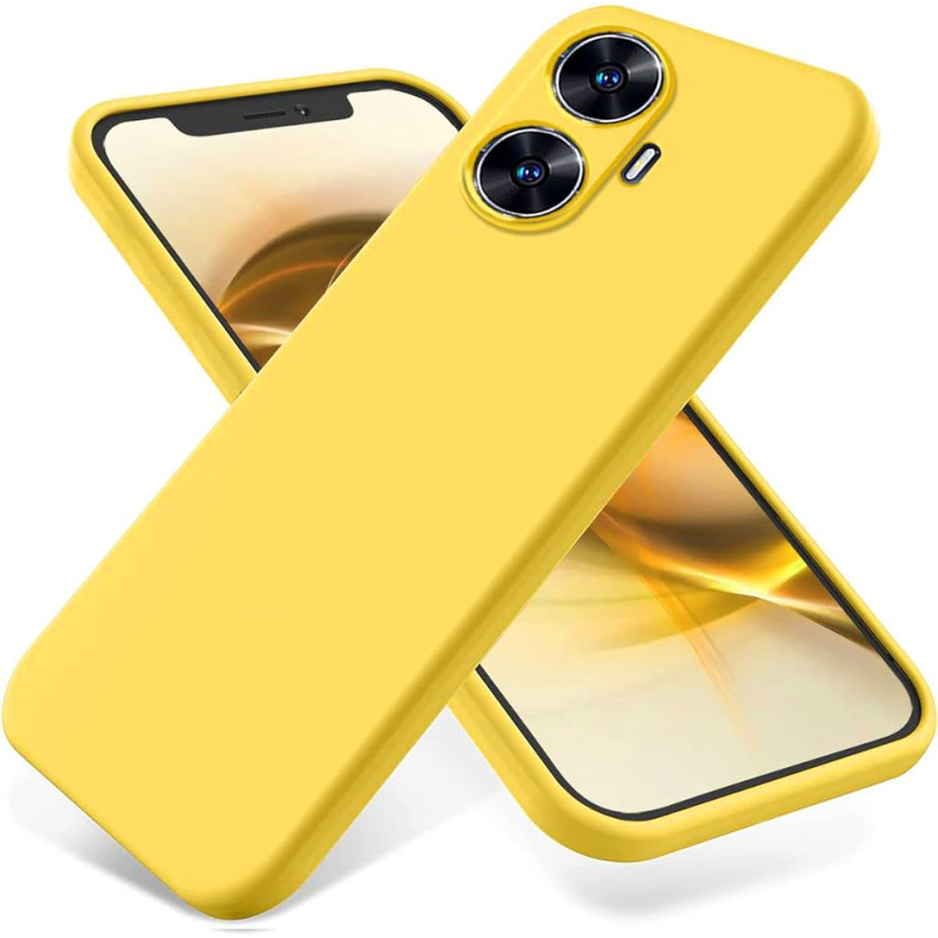 Θήκη Πλάτης Σιλικόνης Soft για Realme C55 - Χρώμα: Κίτρινο