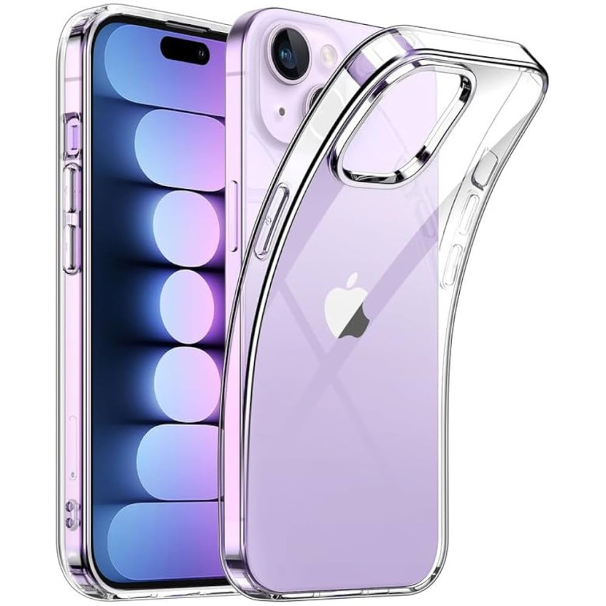 Θήκη Πλάτης Σιλικόνης Απλή για Apple iPhone 16 Pro - Χρώμα: Διάφανο