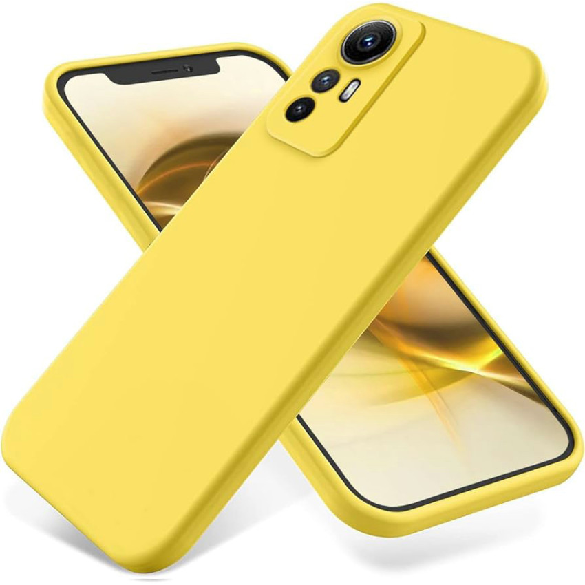 Θήκη Πλάτης Σιλικόνης Soft για Xiaomi Redmi Note 12S - Χρώμα: Κίτρινο
