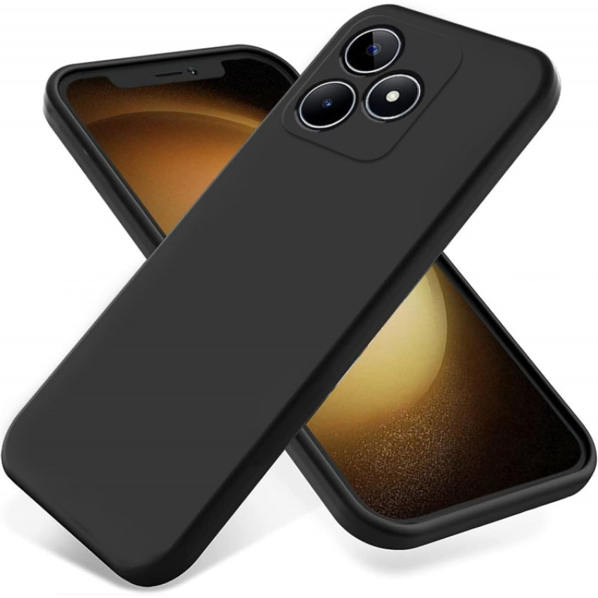 Θήκη Πλάτης Σιλικόνης Soft για Realme C53 - Χρώμα: Μαύρο