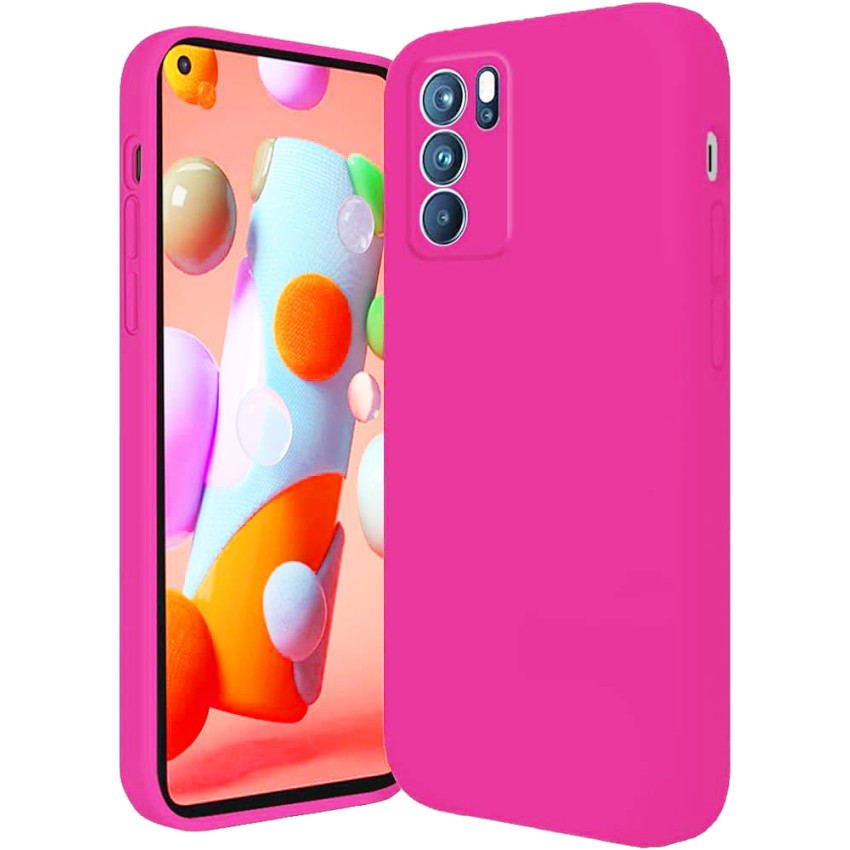 Θήκη Πλάτης Σιλικόνης Soft για Oppo Reno6 5G - Χρώμα: Φούξια