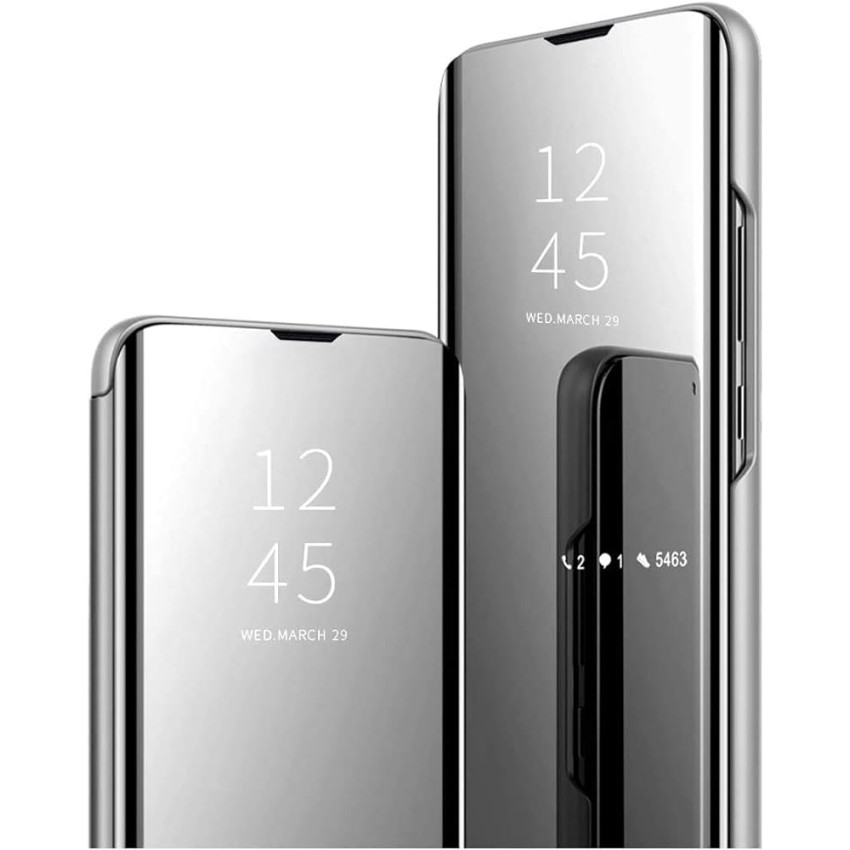 Θήκη Clear View Stand για Xiaomi Redmi 9C - Χρώμα: Ασημί