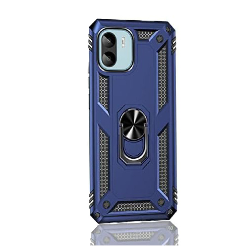 Σκληρή Θήκη Πλάτης Armor με Βάση Στήριξης για Xiaomi Redmi A1/Redmi A2 - Χρώμα: Σκούρο Μπλέ