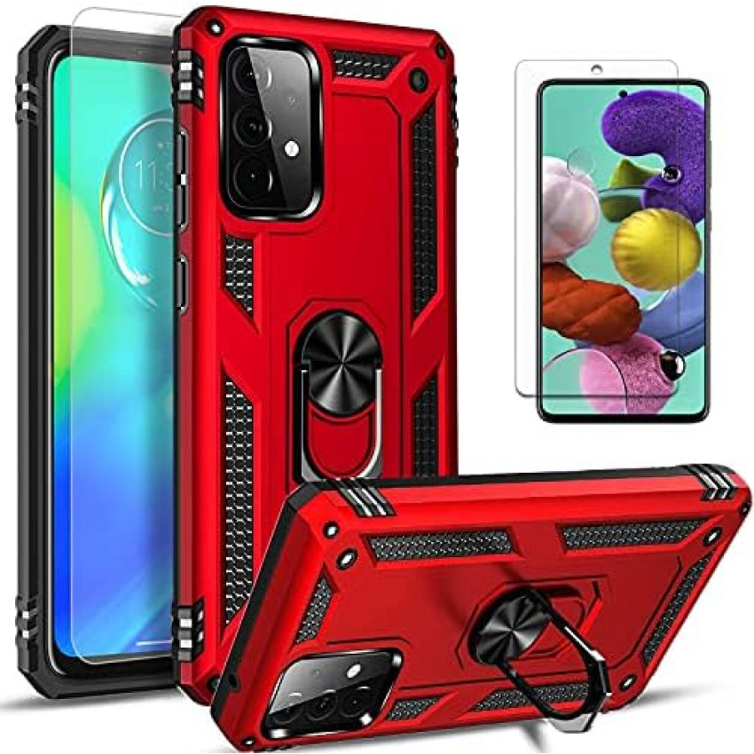 Σκληρή Θήκη Πλάτης Armor με Βάση Στήριξης για Samsung Galaxy A53 - Χρώμα: Κόκκινο