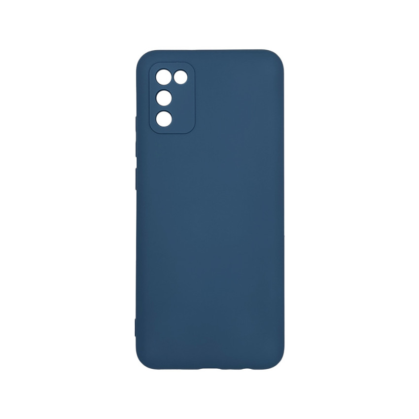 Θήκη Πλάτης Σιλικόνης Soft για Samsung Galaxy A02S - Χρώμα: Σκούρο Μπλε