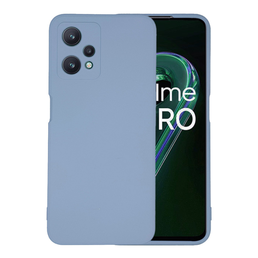 Θήκη Πλάτης Σιλικόνης Soft για Realme 9 Pro - Χρώμα: Απαλό Μπλέ