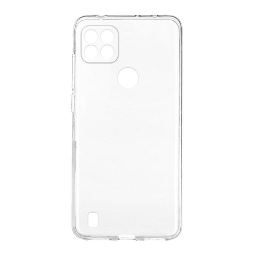 Θήκη Πλάτης Σιλικόνης Απλή για Realme C21Y/C25Y - Χρώμα: Διάφανο