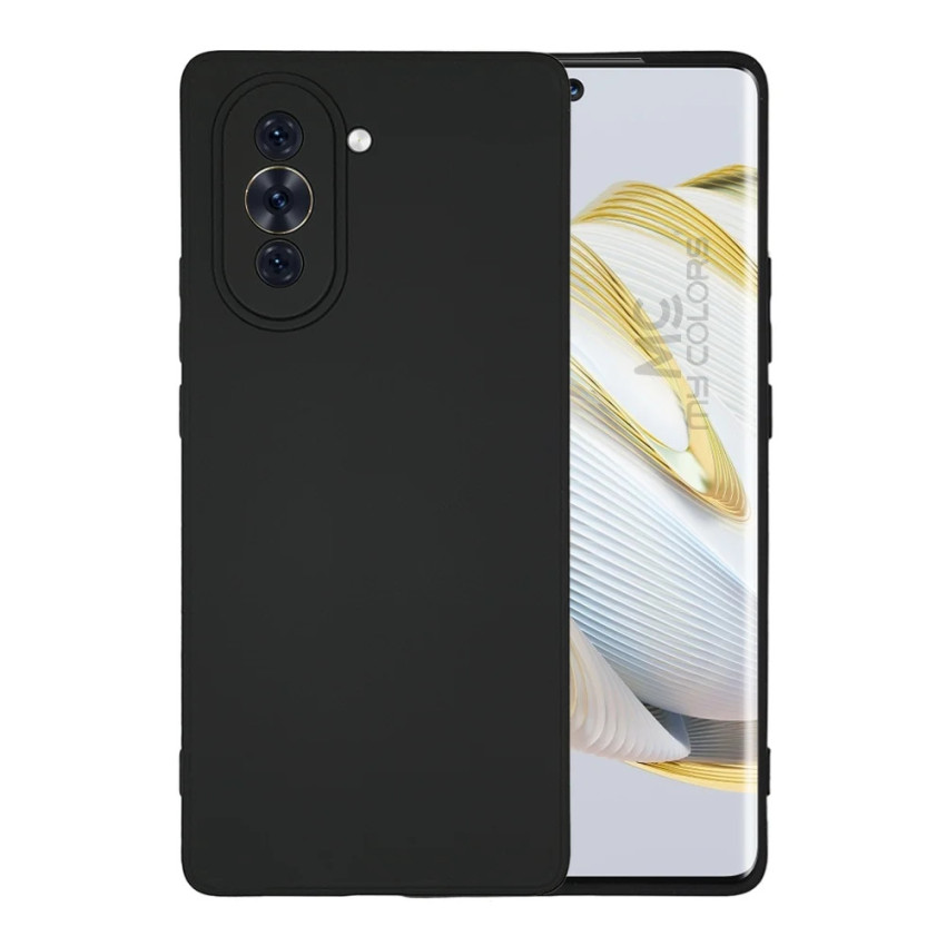 Θήκη Πλάτης Σιλικόνης Soft για Huawei Nova 10 - Χρώμα: Μαύρο