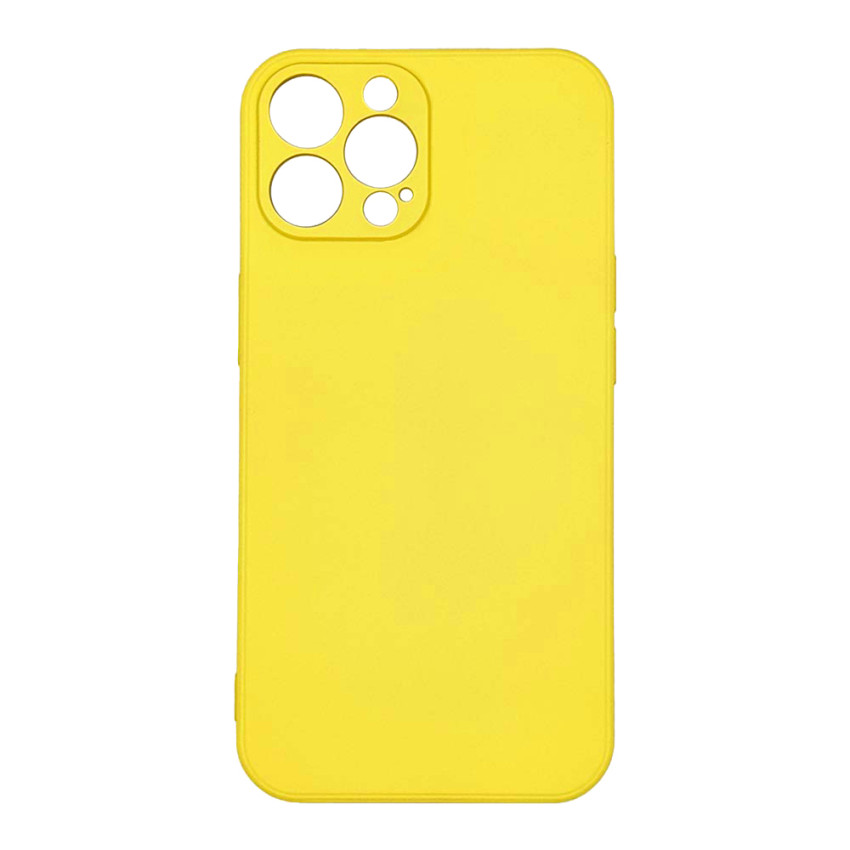Θήκη Πλάτης Σιλικόνης Soft για Apple iPhone 15 Pro - Χρώμα: Κίτρινο