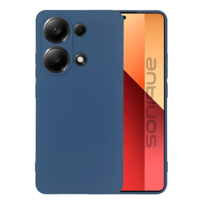 Θήκη Πλάτης Σιλικόνης Soft για Xiaomi Poco M6 Pro - Χρώμα: Σκούρο Μπλε